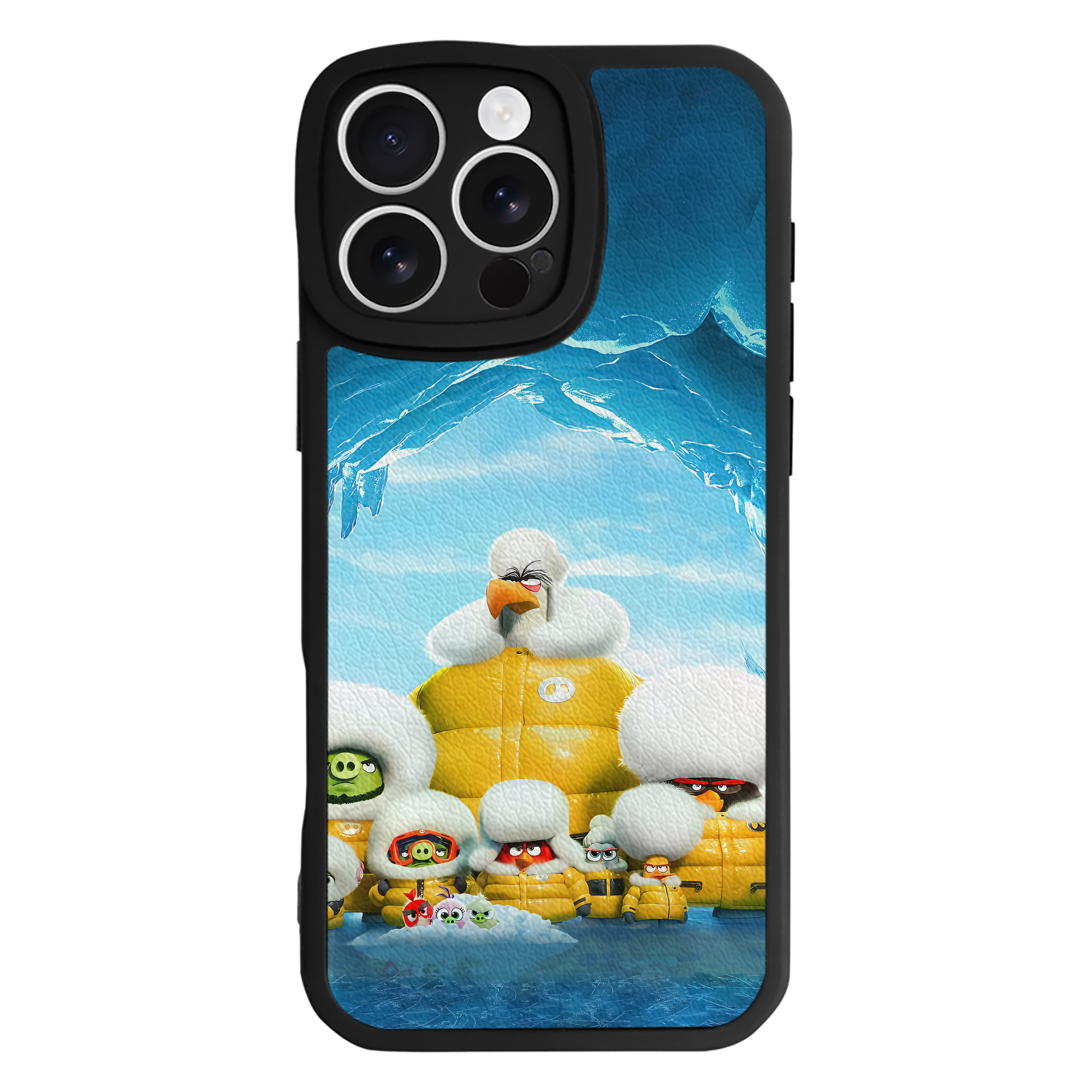 （画像用） Angry Birds アングリーバード 【iPhone 16シリーズ対応】シリコンスマホケース（レザー調） 材質：シリコン